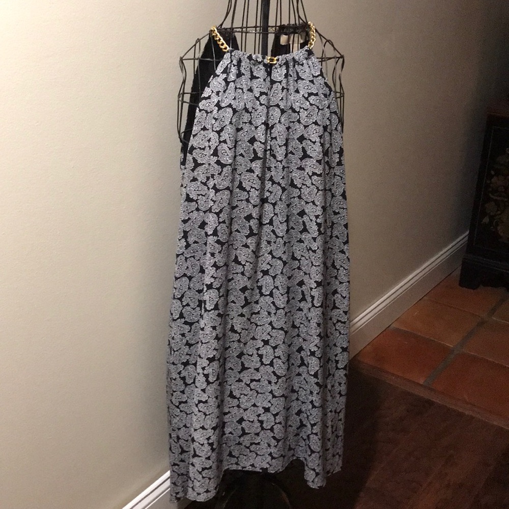 Michael Kors Size Small Black & White Paisley